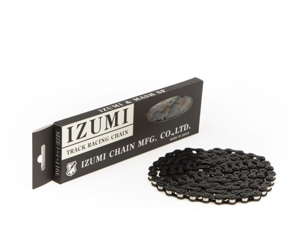 画像1: IZUMI × MASH TRACK RACING CHAIN (BLACK＋SILVER) 116L 1/8 (1)