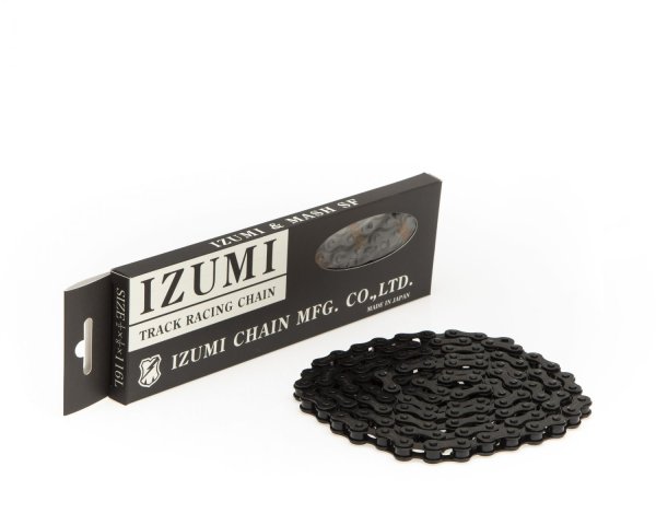 画像1: IZUMI × MASH TRACK RACING CHAIN (BLACK＋BLACK)) 116L 1/8 (1)