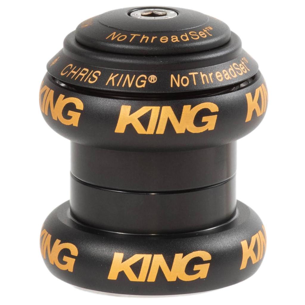 CHRIS KING 1-1/8” NoThread Two Tone Black Gold - HAPPY BIKES